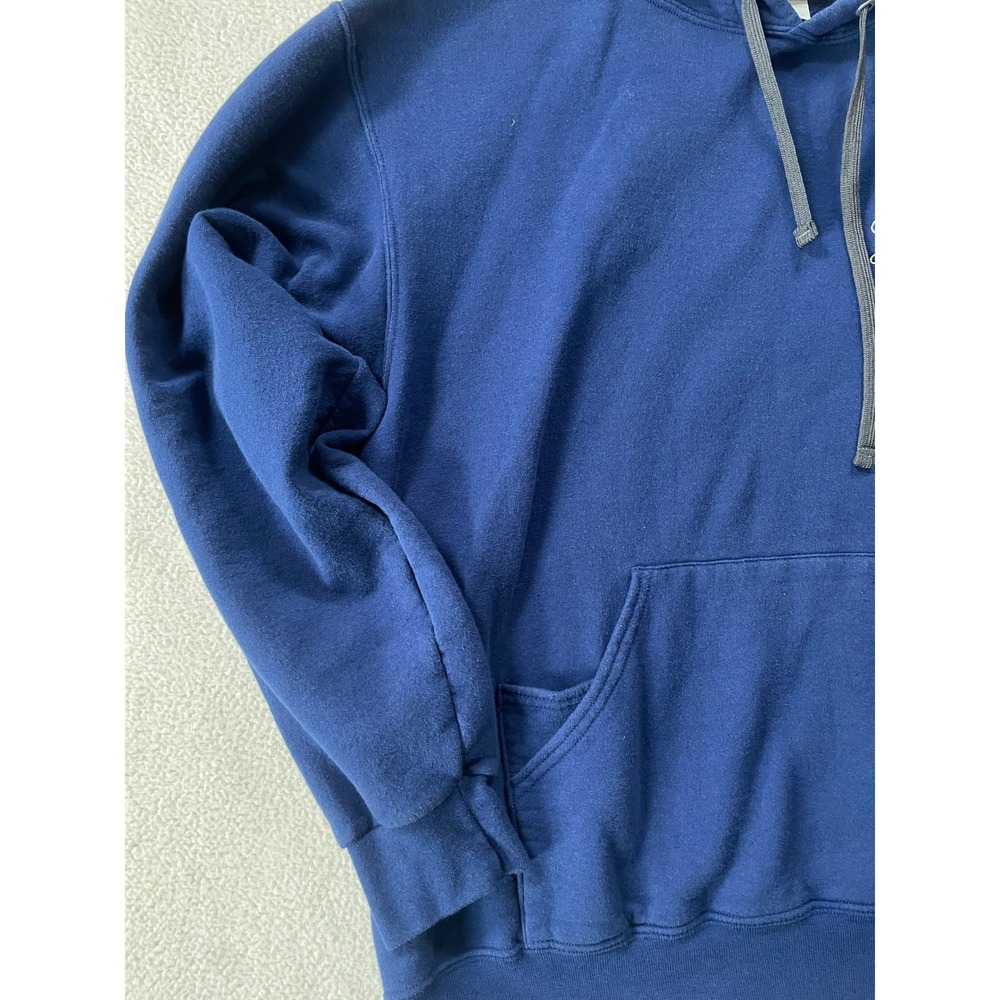 The Greenbrier Resort WV Mens Large Hoodie Blue Embroidered Fleece Sweatshirt - Picture 6 of 12